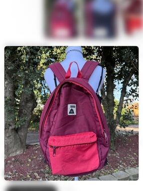 Poler Two-Tone Maroon and Red Backpack